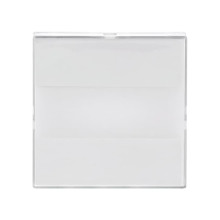 Busch-Jaeger Zentralscheibe mit rotem und neutralem Lichtfenster und Beschriftungsfeld 2CKA001582A0350 1573 CN-84