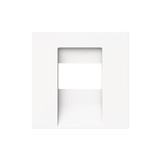 Busch-Jaeger Zentralscheibe Telekommunikation 1-fach studioweiß matt - Busch-art linear 2CKA001710A4163 1766-44M