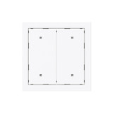 Busch-Jaeger Wippe für Elektroniktaster 2-fach mit transparenten Kalotten Busch-art linear 2CKA001751A3317 2570-20-44G