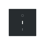 Busch-Jaeger Wippe mit Aufdruck Symbol 0 und 1 mit kleiner roter Kalotte für 2CKA001751A3356 1788-45M