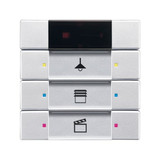 Busch-Jaeger Bedienelement 3/6-fach, mit IR-Schnittstelle Multifunktion/Farbkonzept 2CKA006135A0144 6129/01-83