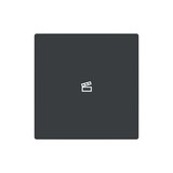 Busch-Jaeger Abdeckung als Taster 1-fach mit Symbol Szene Format 63 - solo/future 2CKA006199A0090 LFST/A.1.63.11-81