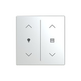 Busch-Jaeger Abdeckung als Wippe 2-fach mit Symbol Dimmen/Jalousie Format 63 - solo/future 2CKA006199A0246 LFDW/A.2.63.11-866