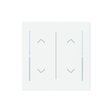 Busch-Jaeger Abdeckung als Wippe 2-fach mit Symbol Auf/Ab studioweiß matt 2CKA006199A0401 LFAW/A.2.70.11-44M