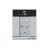 Busch-Jaeger Busch-Tenton RTR, 6fach, alusilber mit Display für Busch-free@home 2CKA006220A0882 SBR-F-6.0.11-83