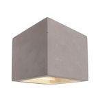 Deko-Light Wandaufbauleuchte Cube, G9, max. 25W, Beton, grau 341183