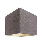Deko-Light Wandaufbauleuchte Cube, G9, max. 25W, Beton, dunkelgrau 341184