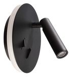 Deko-Light Wandaufbauleuchte Brahe IV, Warmweiß, Alu, Schwarz 341243