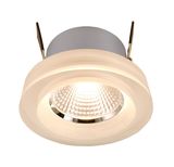 Deko-Light Deckeneinbauleuchte COB 68 Acryl, silber, Warmweiß, 30°, 18-20V, 350mA 565195