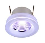 Deko-Light Deckeneinbauleuchte COB 68 Acryl, silber, RGB, 45°, 24VDC 565197