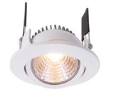 Deko-Light Deckeneinbauleuchte COB-68-350mA-2700K-rund-flach, Signalweiß, Warmweiß, 45°, 14-15V DC, 350mA 565263