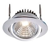 Deko-Light Deckeneinbauleuchte COB-95-24V-4000K-rund, silber, Neutralweiß, 45°, 24VDC 565309