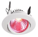 Deko-Light Deckeneinbauleuchte COB 68 RGBW, Signalweiß, RGB + Warmweiß, 50°, 24VDC 565335