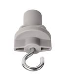 Deko-Light Schienensystem 3-Phasen 230V, D Line Schilderhaken grau 710061