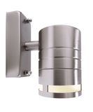 Deko-Light Wandaufbauleuchte Zilly II Down, GU10, max. 35W, Edelstahl, silber, IP44 731008