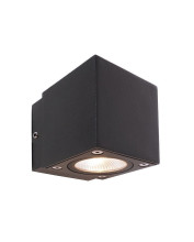 Deko-Light Wandaufbauleuchte Cubodo II Single DG Mini, Warmweiß, dunkelgrau, IP54 731029