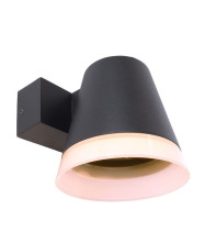 Deko-Light Wandaufbauleuchte Serpentis, Warmweiß, dunkelgrau, IP54 731076