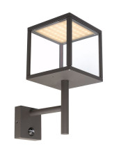 Deko-Light Wandaufbauleuchte Lacertae, Warmweiß, dunkelgrau, IP54 731112