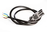Wieland, Wieland GST18i3 Anschlussleitung mit Stecker 100cm, Schwarz,1m 800112