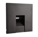 Deko-Light Abdeckung eckig schwarz für Alwaid, schwarz, 75mm 930484