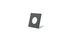 Dotlux 3436 Zierring für MULTI und MULTIsun eckig schwarz matt