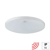 e2 LED Anbauleuchte, Deckenleuchte Rome R250 15W neutralweiss 4000K Bewegungsmelder IP54 Weiß Ø25cm