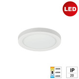 e2 LED Anbaupanel, Deckenleuchte Space R170 12W CCT warm-/neutral-/tageslichtweiss 3000K/4000K/6500K Weiß Ø17cm