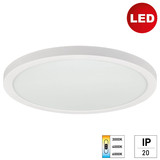 e2 LED Anbaupanel, Deckenleuchte Space R300 24W CCT warm-/neutral-/tageslichtweiss 3000K/4000K/6500K Weiß Ø30cm