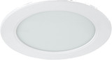 e2 LED Einbaupanel, Deckeneinbauleuchte Style R 145 9W warmweiss 3000K 4er Pack Weiß Ø14,5cm
