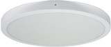 e2 LED Anbaupanel, Deckenleuchte Round 600 40W CCT warm-/neutral-/tageslichtweiss 3000K/4000K/6000K Weiß Aluminium Ø60,5cm