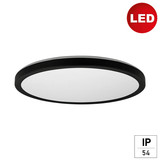 e2 LED Anbaupanel, Deckenleuchte Twice up&down R330 20W warmweiss 3000K IP54 Schwarz Ø33cm