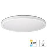e2 LED Anbaupanel, Deckenleuchte Twice up&down R420 24W CCT warm-/neutral-/tageslichtweiss 3000K/4000K/6000K IP54 Weiß Ø42cm