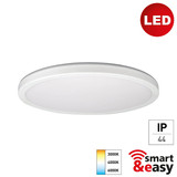 e2 LED Anbaupanel, Deckenleuchte Twice up&down R330 20W CCT warm-/tageslichtweiss 3000-6000K dimmbar WiFi IP44 Weiß Ø33cm