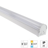 e2 LED Lichtleiste, Unterbauleuchte Fold M 36W CCT warm-/neutral-/tageslichtweiss 3000K/4000K/6500K Weiß Stahl 120cm