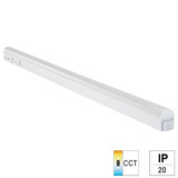 e2 LED Lichtleiste, Unterbauleuchte Connect S 8W CCT warm-/neutral-/tageslichtweiss 3000K/4000K/6500K Weiß 58,5cm