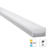 e2 LED Lichtleiste, Unterbauleuchte Design M 36W CCT warm-/neutral-/tageslichtweiss 3000K/4000K/6500K Weiß Aluminium 120cm