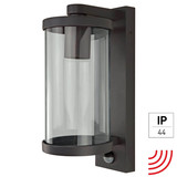 e2 Außenwandleuchte Mira E27 Bewegungsmelder IP44 Anthrazit Aluminium 29x16cm