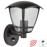 e2 Außenwandleuchte Navi E27 Bewegungsmelder IP44 Anthrazit Aluminium 26x20,5cm