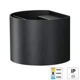 e2 LED Außenwandleuchte Ebla up&down 7W CCT warm-/neutral-/tageslichtweiss 3000K/4000K/6000K IP65 Anthrazit Aluminium 13,5x12cm