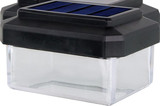 e2 LED Solar-Zaunleuchte 0,1W neutralweiss 4000K 4er Set IP44 Schwarz 8x6cm