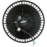e2 LED Hallenleuchte, Hallenstrahler Slim 200W tageslichtweiss 6500K IP65 Schwarz Aluminium Ø33cm