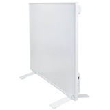 e2 Infrarotheizungen, Infrarot-Heizpaneel Complete Frame S 500W Thermostat Fernbedienung IP44 Weiß 70x60cm
