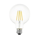 EGLO Filament E27 LED Globe Lampe G95 6W 2700K warmweiss 3-Stufen-dimmbar