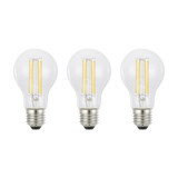 Eglo LED Lampe E27 A60 6,5W 806lm warmweiss 2700K Klar 3er Pack 117607