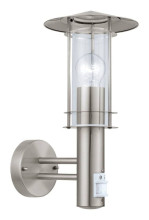 Eglo 30185 LISIO E27 Außen-Wand-/Deckenleuchte Sensor Edelstahl IP44