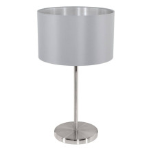 Eglo Tischleuchte Maserlo E27 42cm grau-silber 31628