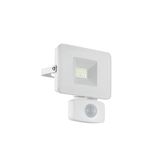 Eglo 33156 FAEDO 3 LED Außen-Wand-/Deckenleuchte 10W Sensor Weiss Tageslichtweiss IP44