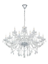 Eglo 39103 Basilano 1 Hängeleuchte 18XE14 chrom klar