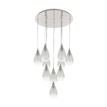 EGLO 39503 SIRACUSA Hängeleuchte klar 10xE27