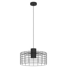 Eglo 43628 MILLIGAN E27 Hängeleuchte Ø480mm Schwarz Weiss